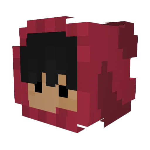 pipicoo Minecraft avatar head, 3D render