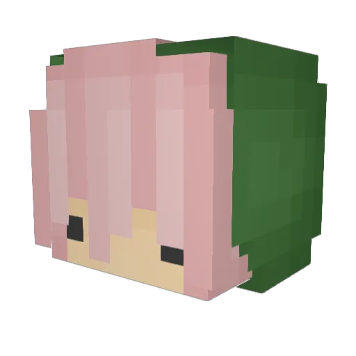 pipikaka88 Minecraft avatar head, 3D render
