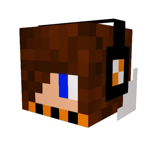 pipipipi12 Minecraft avatar head, 3D render