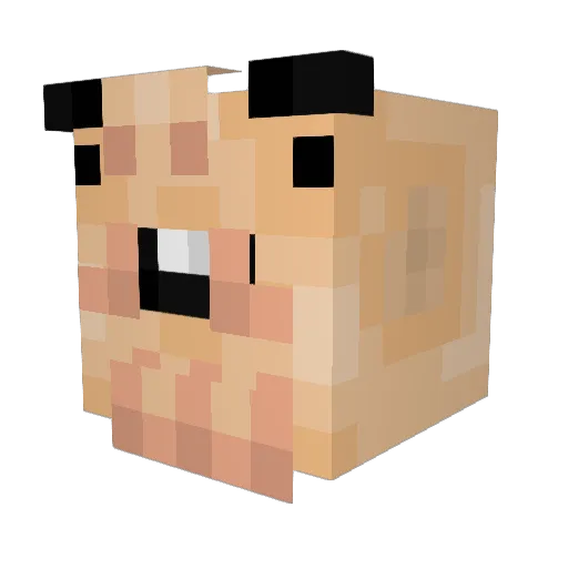 pipirka_ Minecraft avatar head, 3D render