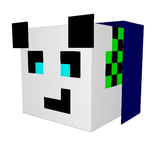 pipis_11 Minecraft avatar head, 3D render
