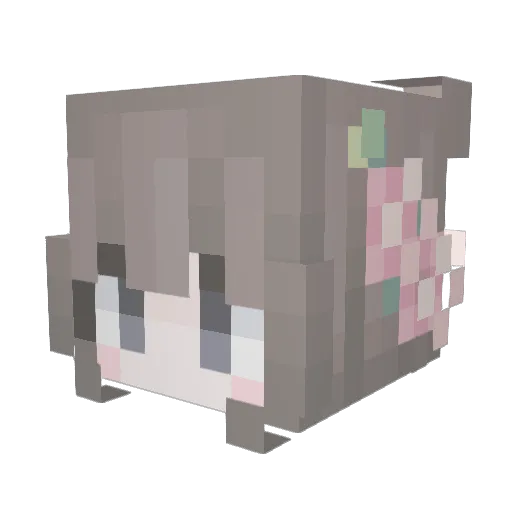pippano Minecraft avatar head, 3D render