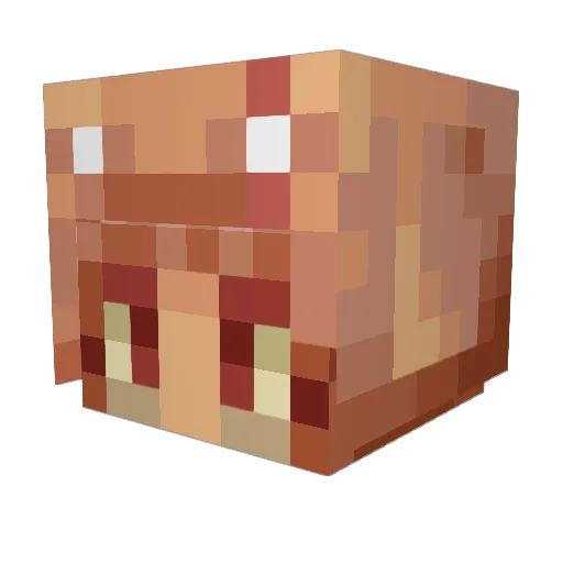 pippelimonsteri Minecraft avatar head, 3D render
