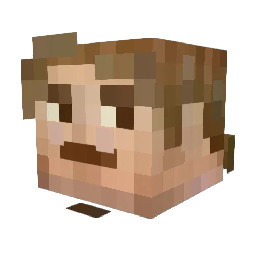 pipperoni_ Minecraft avatar head, 3D render