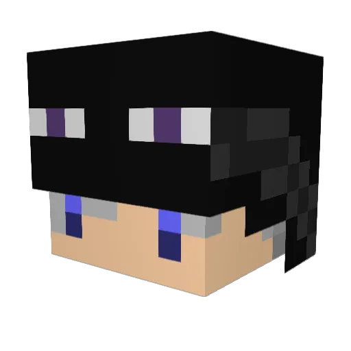 pippipippi Minecraft avatar head, 3D render