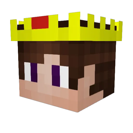 pippoblock Minecraft avatar head, 3D render