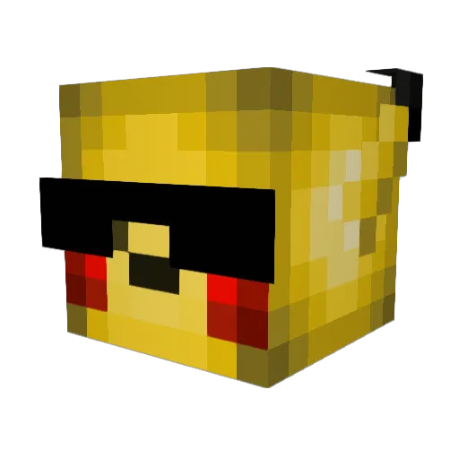 pippoloj Minecraft avatar head, 3D render