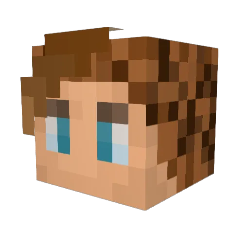 pipsqueak42 Minecraft avatar head, 3D render