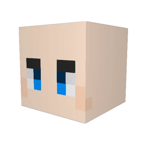 pir0cud0 Minecraft avatar head, 3D render
