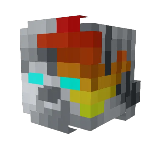 piraat10 Minecraft avatar head, 3D render