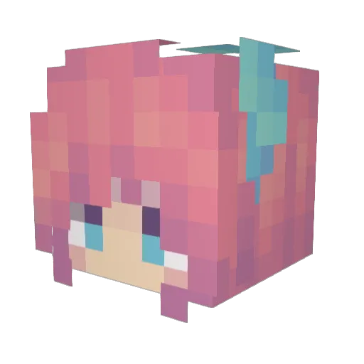 piranha143 Minecraft avatar head, 3D render