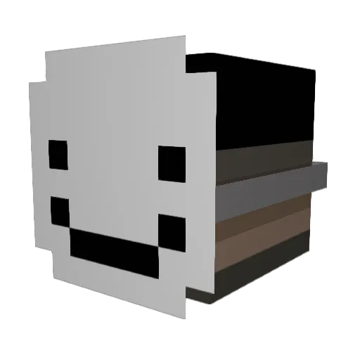 pirania666 Minecraft avatar head, 3D render