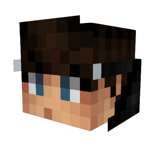 piratezman8 Minecraft avatar head, 3D render