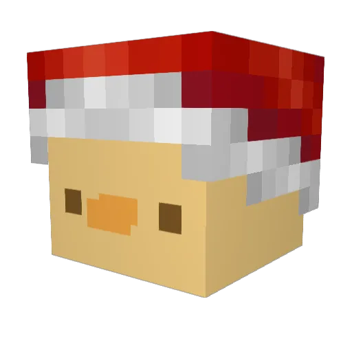 pirib0i Minecraft avatar head, 3D render
