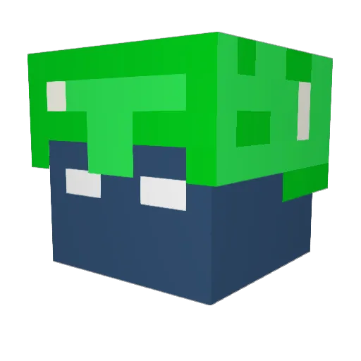 pirix Minecraft avatar head, 3D render