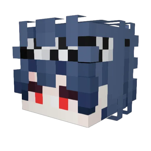 pirlx77 Minecraft avatar head, 3D render