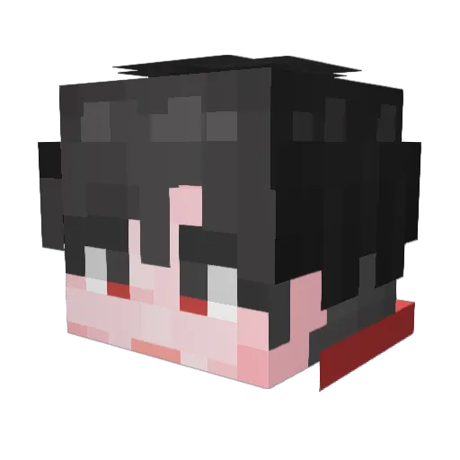 piro0924 Minecraft avatar head, 3D render