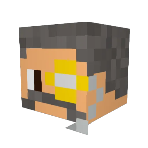 pirol321 Minecraft avatar head, 3D render