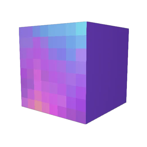 pirsm Minecraft avatar head, 3D render
