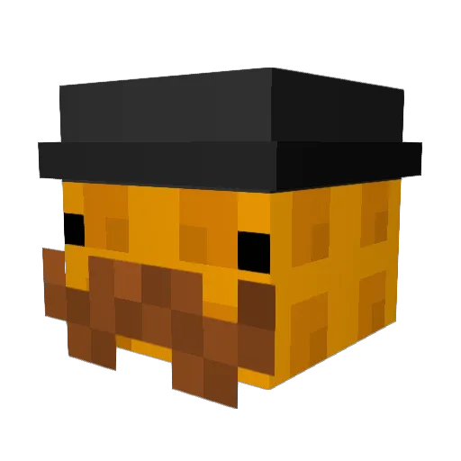 pirule Minecraft avatar head, 3D render