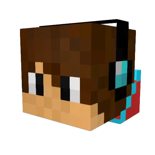 pisia1223 Minecraft avatar head, 3D render