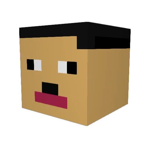 piskasos007 Minecraft avatar head, 3D render
