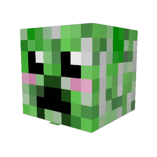 pistachihoe5 Minecraft avatar head, 3D render