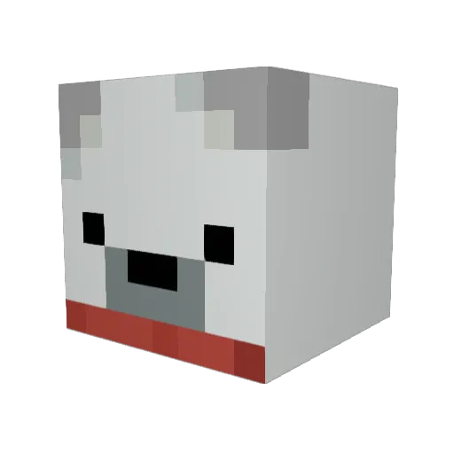 pistachiobiscuit Minecraft avatar head, 3D render