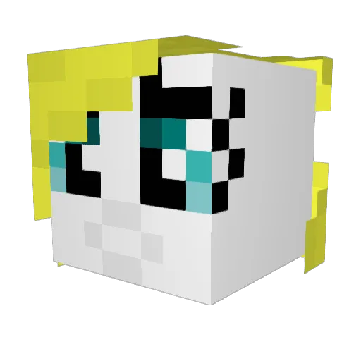 pistonbob Minecraft avatar head, 3D render