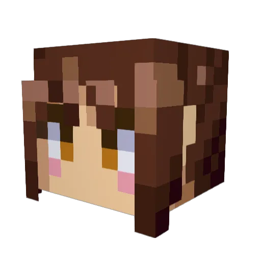 pita168 Minecraft avatar head, 3D render