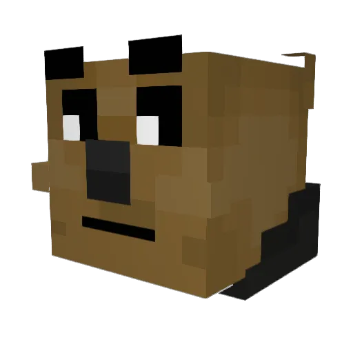 pita43 Minecraft avatar head, 3D render