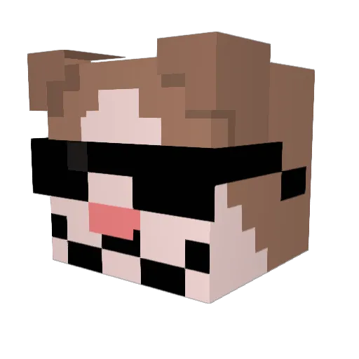 piter1212 Minecraft avatar head, 3D render