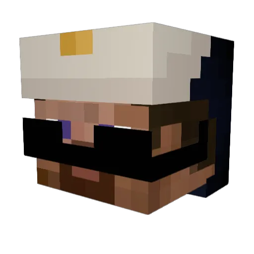 piters0NN216_ Minecraft avatar head, 3D render