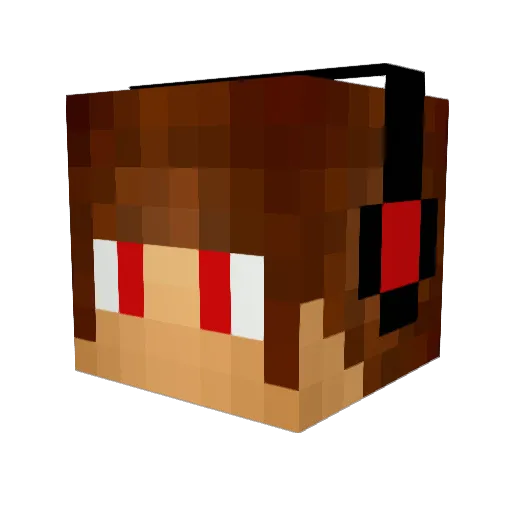 pitezz Minecraft avatar head, 3D render