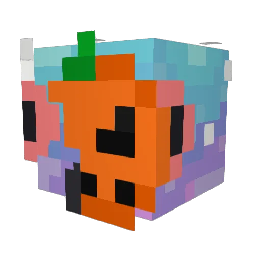 pitgeonchan Minecraft avatar head, 3D render