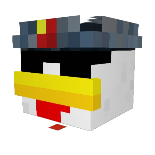pitoGOD Minecraft avatar head, 3D render