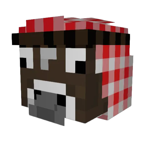 pitogyri Minecraft avatar head, 3D render