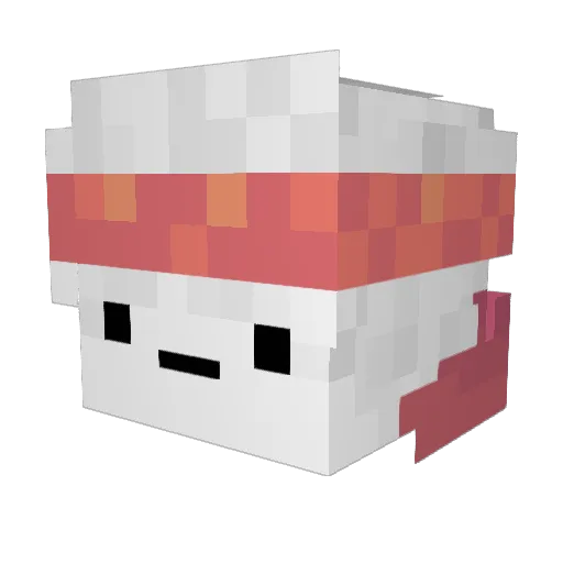 pitoxx Minecraft avatar head, 3D render