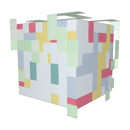 pitteok Minecraft avatar head, 3D render