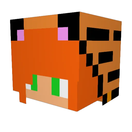 pittstonjoma Minecraft avatar head, 3D render