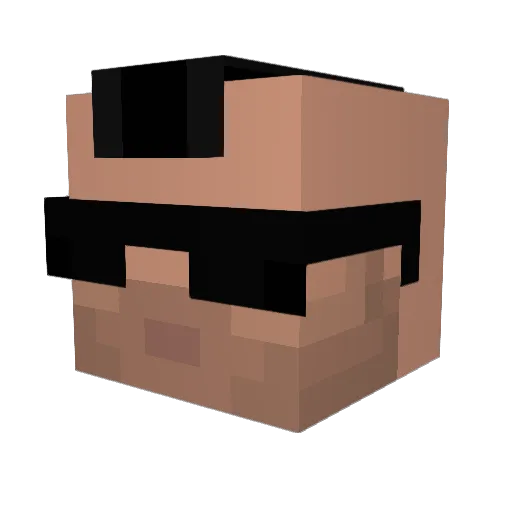 pityo Minecraft avatar head, 3D render