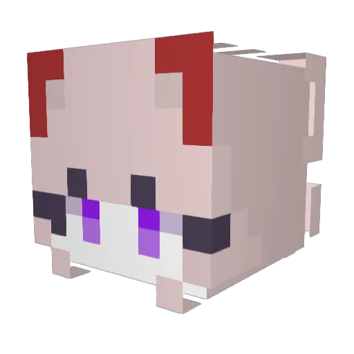 pitzcool Minecraft avatar head, 3D render