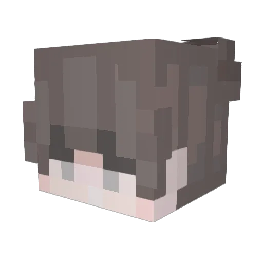 piu_pa Minecraft avatar head, 3D render