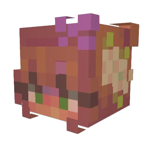 piv100 Minecraft avatar head, 3D render