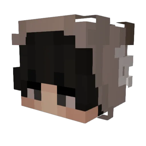 pivh Minecraft avatar head, 3D render