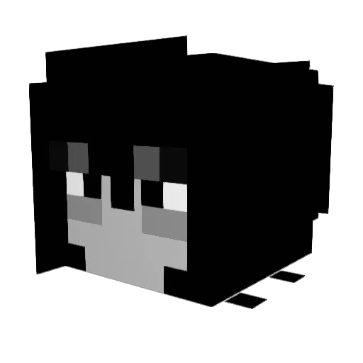 pivomen Minecraft avatar head, 3D render