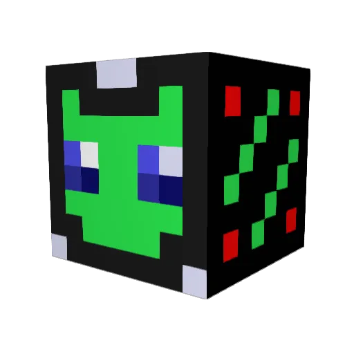 pivu0 Minecraft avatar head, 3D render
