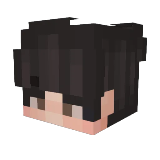 pixel51110 Minecraft avatar head, 3D render