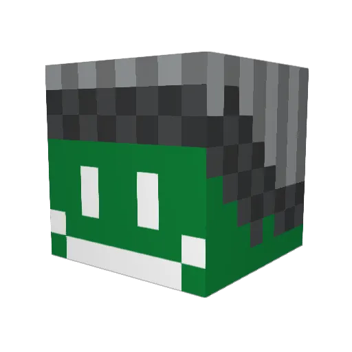 pixel_gamerboi Minecraft avatar head, 3D render