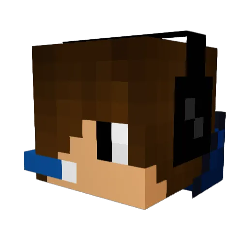 pixel_man321 Minecraft avatar head, 3D render